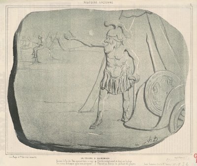 Gniew Agamemnona autorstwa Honoré Daumier