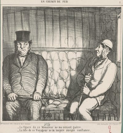 Twarz tego dżentelmena prawie nie przychodzi mi do głowy... autorstwa Honoré Daumier