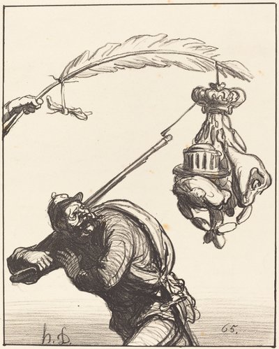 spokój za wszelką cenę autorstwa Honoré Daumier