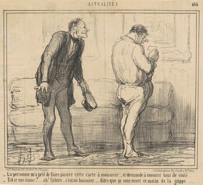 Osoba... prosi o natychmiastowe wejście na górę... autorstwa Honoré Daumier