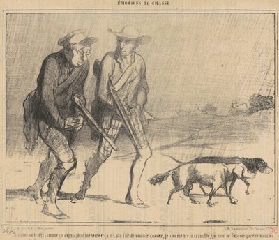 Deszcz pada tak od... autorstwa Honoré Daumier