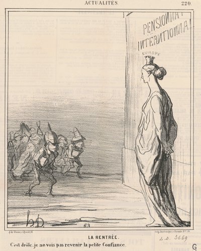Początek roku szkolnego autorstwa Honoré Daumier