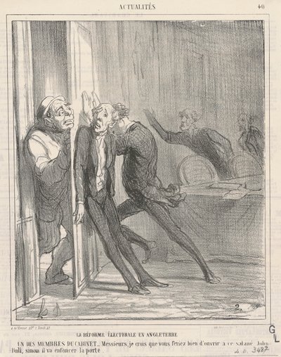 reforma wyborcza w anglii autorstwa Honoré Daumier