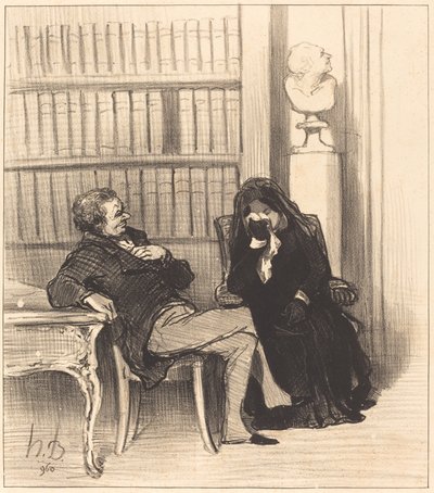 Wdowa autorstwa Honoré Daumier