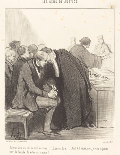Powiedzmy trochę źle o tobie... autorstwa Honoré Daumier