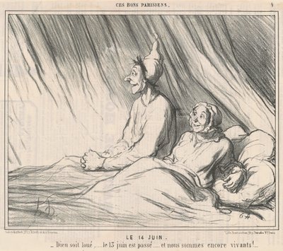 14 czerwca autorstwa Honoré Daumier