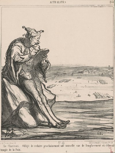 Le Charivari, zmuszony do przerobienia... nowego spojrzenia autorstwa Honoré Daumier