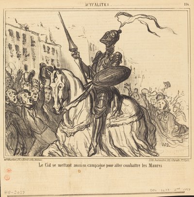 Le Cid prowadzi również kampanię... autorstwa Honoré Daumier