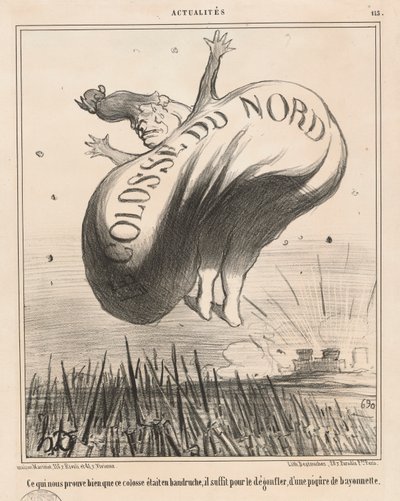 Kolos Północy (Co nam dobrze udowadnia) autorstwa Honoré Daumier