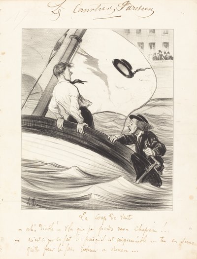 Podmuch wiatru autorstwa Honoré Daumier