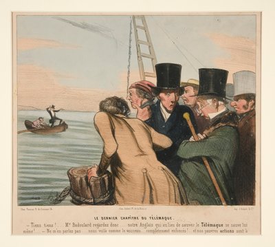 Ostatni rozdział Telemacha, z La Karykatury (Dziennik) autorstwa Honoré Daumier