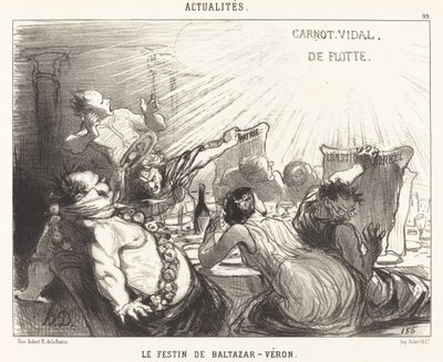 Święto Baltazara-Véron autorstwa Honoré Daumier