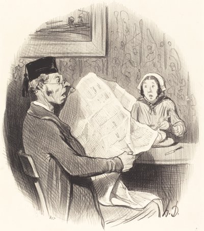 Coraz bardziej potworny Format autorstwa Honoré Daumier