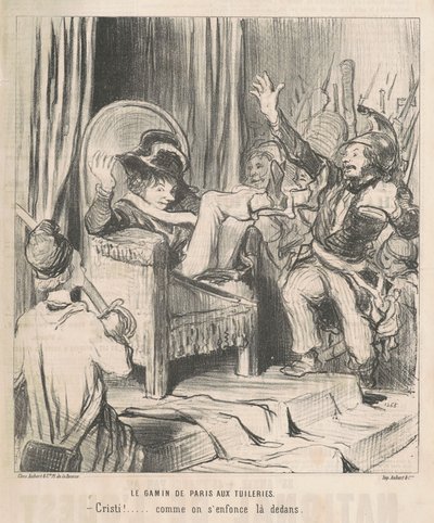 Dzieciak Paryża w Tuileries autorstwa Honoré Daumier