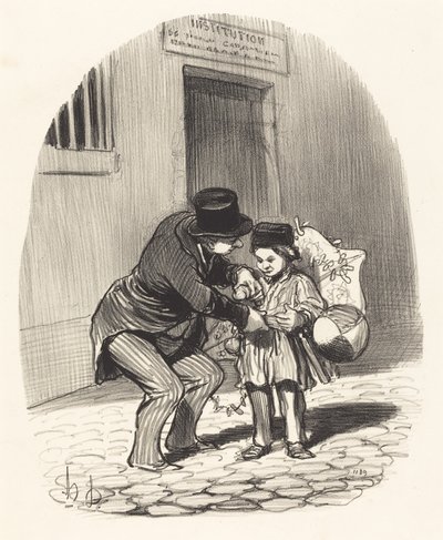 Dzień wolny autorstwa Honoré Daumier