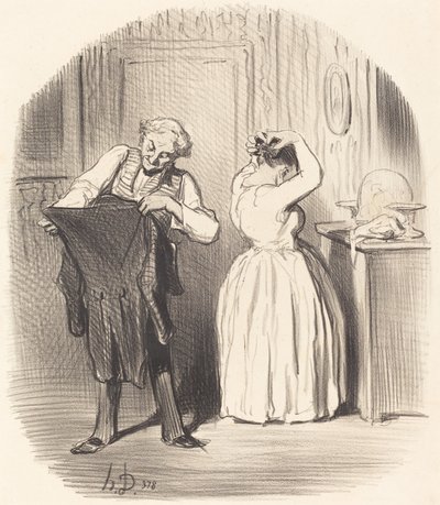 Dzień, w którym jemy obiad u dyrektora... autorstwa Honoré Daumier