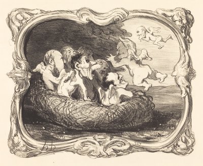 Opuszczone gniazdo autorstwa Honoré Daumier