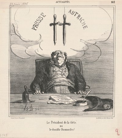 Przewodniczący Sejmu autorstwa Honoré Daumier