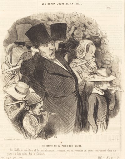 Powrót targów Saint-Cloud autorstwa Honoré Daumier
