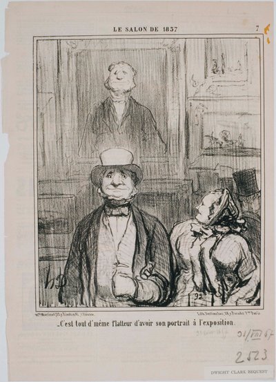Salon z 1857 r. – komentarz, to właśnie w tej piwnicy… autorstwa Honoré Daumier