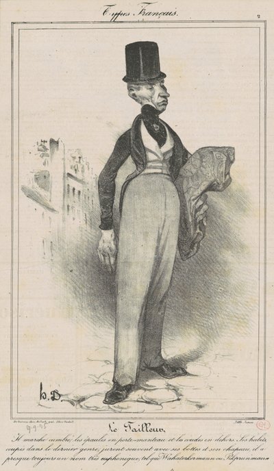 Krawiec autorstwa Honoré Daumier