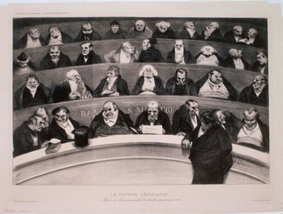 Brzuch legislacyjny autorstwa Honoré Daumier