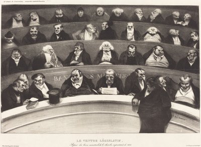 Legislacyjny brzuch autorstwa Honoré Daumier