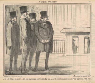 Dobre czasy minęły... autorstwa Honoré Daumier