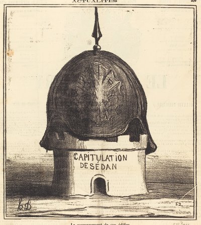 Ukoronowanie jego budynku autorstwa Honoré Daumier