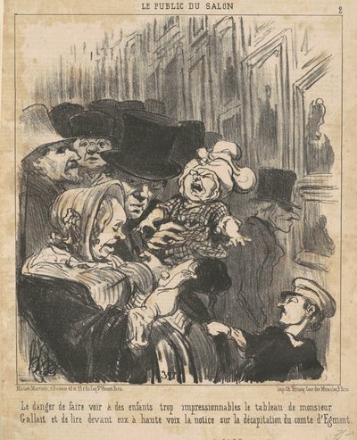 Niebezpieczeństwo, że dzieci zobaczą... autorstwa Honoré Daumier