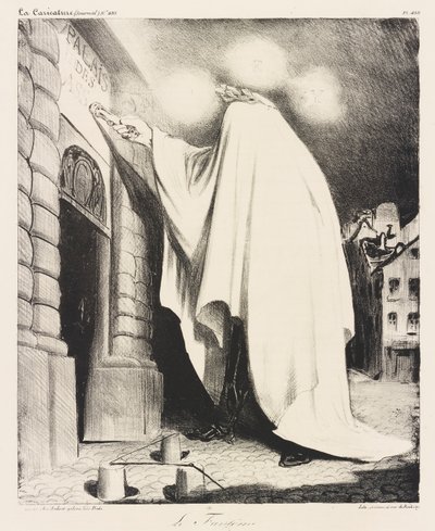 Le fant?me (Upiór) autorstwa Honoré Daumier