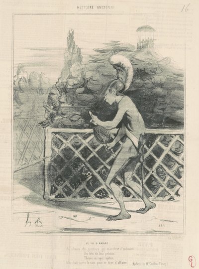 Nić Ariadny autorstwa Honoré Daumier