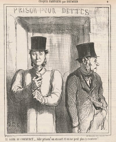 Strażnik handlowy autorstwa Honoré Daumier
