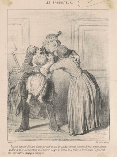 Le garde narodowy Rifolard ... autorstwa Honoré Daumier