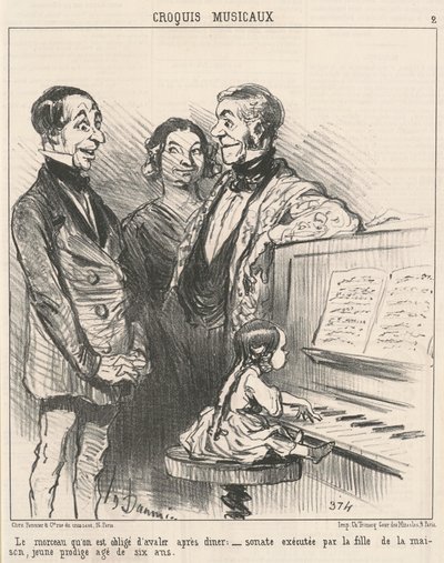 Kawałek, który musimy połknąć... autorstwa Honoré Daumier