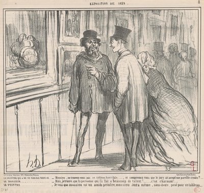 Malarz, który miał obraz, odmówił... autorstwa Honoré Daumier