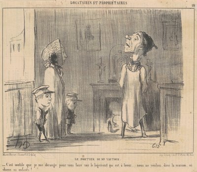 Portier pana Vulture autorstwa Honoré Daumier