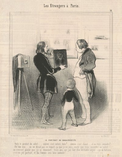 Portret dagerotypowy autorstwa Honoré Daumier
