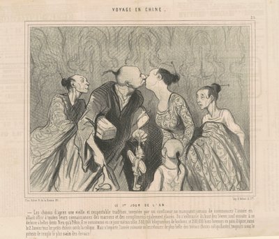 Pierwszy dzień roku autorstwa Honoré Daumier