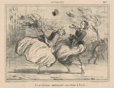 Wiosna zapowiada jego powrót do Paryża autorstwa Honoré Daumier