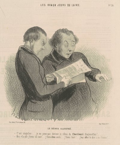 Ilustrowany rebus autorstwa Honoré Daumier