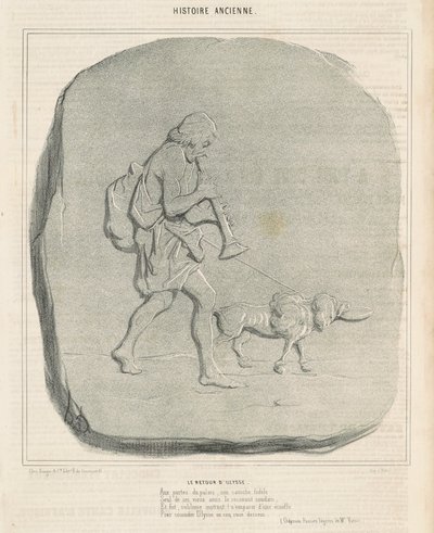 Powrót Odyseusza autorstwa Honoré Daumier