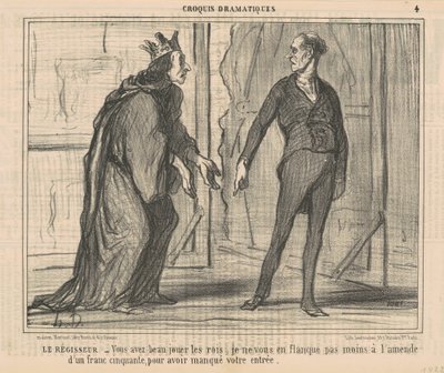 Kierownik sceny autorstwa Honoré Daumier