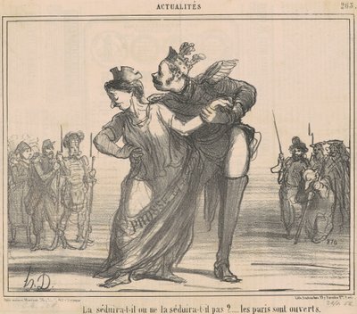 Czy go uwiedzie? Zakłady są otwarte autorstwa Honoré Daumier