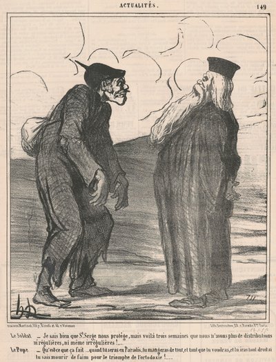 Żołnierz... wiem... autorstwa Honoré Daumier