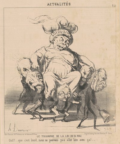 Triumf prawa 31 maja autorstwa Honoré Daumier
