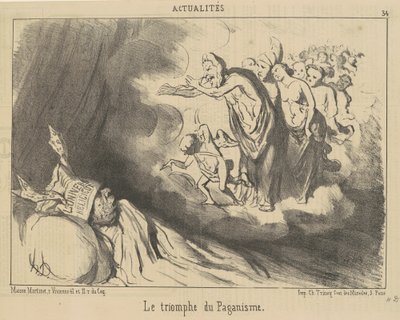 Triumf pogaństwa autorstwa Honoré Daumier