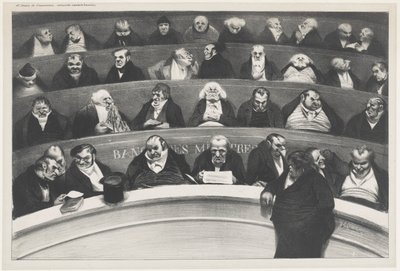 Legislacyjny brzuch autorstwa Honoré Daumier