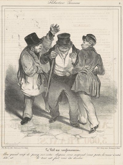Kradzież we wnęce autorstwa Honoré Daumier