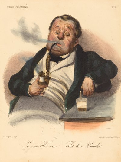 Prawdziwy palacz autorstwa Honoré Daumier